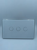 3 Gang Smart Switch Cover - Silver