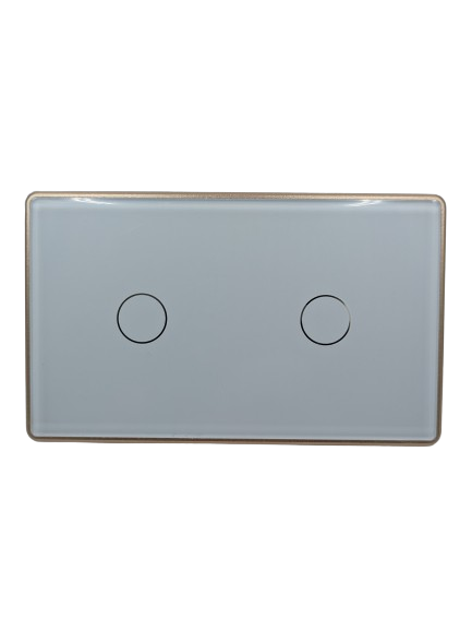 2 Gang Smart Switch Cover - Gold
