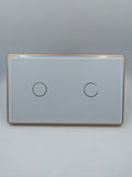 2 Gang Smart Switch Cover - Gold