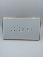 3 Gang Smart Switch Cover - Gold