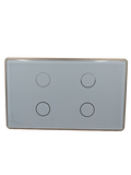 4 Gang Smart Switch Cover - Gold