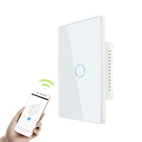 1-4 Gang WIFI (NO NEUTRAL) Smart Switch Glass SAA Approved for Australia (Black Or White)