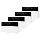 Zemismart 4 Gang Zigbee Smart Dimmer Switch - Physical Press Button - WHITE Horizontal Australian Certified RCM