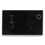 Zigbee Single GPO With USB C & USB A 20W BLACK  - AUSTRALIAN CERTIFIED SSA (TREND)