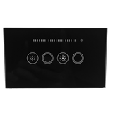Wifi Dimmer Switch + Extra Switch 2 Gang - RGB Backlit [White & Black] - Australian Certified