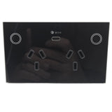 Zigbee Double GPO With USB C 20W BLACK - AUSTRALIAN CERTIFIED SSA (TREND)