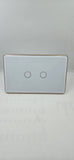Zigbee 1 - 6 Gang Switch SUAVE Range WHITE & GOLD Frame with RGB Backlight - Australian SAA Certified