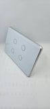 Zigbee 1 - 6 Gang Switch SUAVE Range WHITE & GOLD Frame with RGB Backlight - Australian SAA Certified