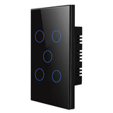 1-6 Gang ZIGBEE Smart Switch ENDURE RANGE Multi Colour Glass Smart Switch -  SAA Approved for Australia (Black Or White)
