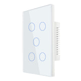 1-6 Gang ZIGBEE Smart Switch ENDURE RANGE Multi Colour Glass Smart Switch -  SAA Approved for Australia (Black Or White)