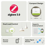 Sonoff Zigbee Mini 2 Gang Smart Relay Switch RCM Australian Certified Version MINI-ZB2GS