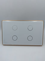 4 Gang Smart Switch Cover - Gold