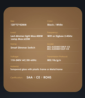 Wifi Dimmer -  RGB Backlight Adjustable - 2025 MODEL SAA APPROVED