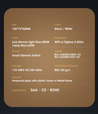 Wifi Dimmer -  RGB Backlight Adjustable - 2025 MODEL SAA APPROVED