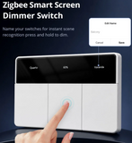 Zemismart 3 Gang Zigbee Smart Dimmer Switch - Physical Press Button - WHITE Vertical Australian Certified RCM