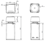 Matter Over Thread Rotary Dimmer Mechanism - Australian Standard Fit Type 30 Switch Plate - SR-MT2835RAC(AU)