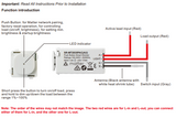 Matter Over Thread Push Button Dimmer Mechanism - Australian Standard Fit Type 30 Switch Plate - SR-MT2835PAC(AU)