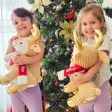 2025 Personalised Christmas Reindeer - Huggable Plush Toy