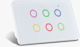 Zigbee 1 - 6 Gang Switch BLACK Range WHITE with RGB Backlight - Australian SAA Certified