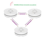 240V Wireless & Wired Interlink Photoelectric Smoke Alarm - Australian Certified
