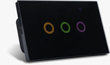 Matter Smart Switch 1 - 6 Gang BLACK RGB Backlit - TREND RANGE - AUSTRALIAN SAA CERTIFIED