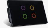 Matter Smart Switch 1 - 6 Gang BLACK RGB Backlit - TREND RANGE - AUSTRALIAN SAA CERTIFIED