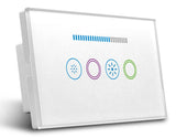 Zigbee Dimmer Switch + Extra Switch 2 Gang - RGB Backlit [White & Black] - Australian Certified