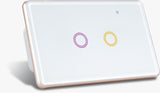 Zigbee 1 - 6 Gang Switch SUAVE Range WHITE & GOLD Frame with RGB Backlight - Australian SAA Certified