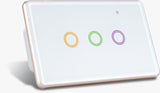 Zigbee 1 - 6 Gang Switch SUAVE Range WHITE & GOLD Frame with RGB Backlight - Australian SAA Certified