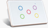 Zigbee 1 - 6 Gang Switch SUAVE Range WHITE & GOLD Frame with RGB Backlight - Australian SAA Certified