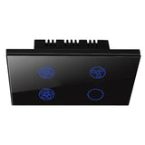 Zigbee Fan & Light 3 Speed Control Switch BLACK - Endure MII Range - RCM Australian Certified