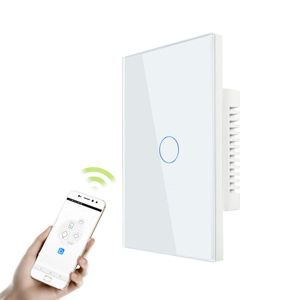 1-4 Gang WIFI Smart Switch Glass SAA Approved for Australia (Black Or White)