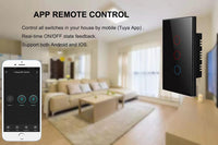 1-4 Gang ZIGBEE Smart Switch Glass SAA Approved for Australia (Black Or White)